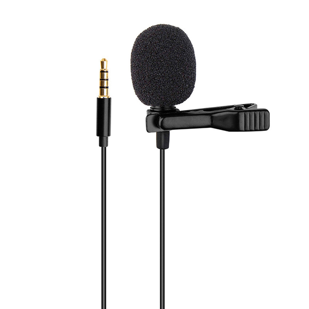 Wireless Mic For Smartphone Video Recording - Professional Omnidirectional Clip-on Lapel Mic 3.5mm