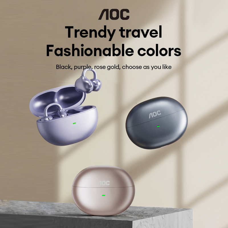 Charging Case For Wireless Microphones - AOC ACD2544 Wireless Bluetooth Ear Clip