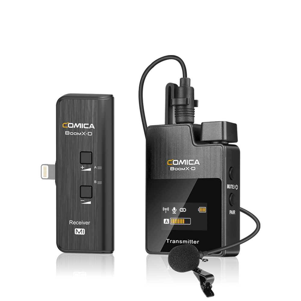 Wireless Mic For Smartphone Video Recording - Comica BoomX D MI1/2 2.4G Digital