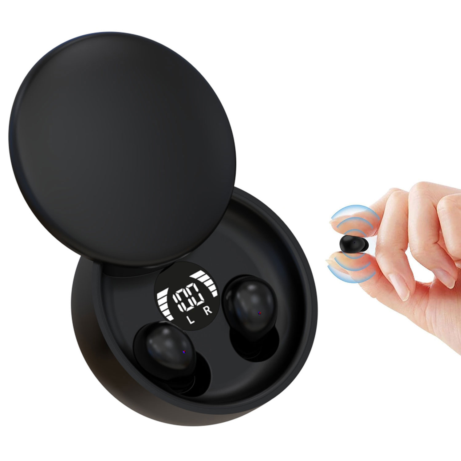 Wireless Lavalier Microphone Type C Lightning - INSONIXN Invisible Mini Wireless Bluetooth Earbuds,