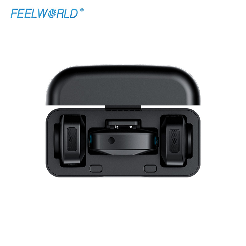 Wireless Mic For Smartphone Video Recording - FEELWORLD LM1 Wireless Lapel Mic 2TX+1RX