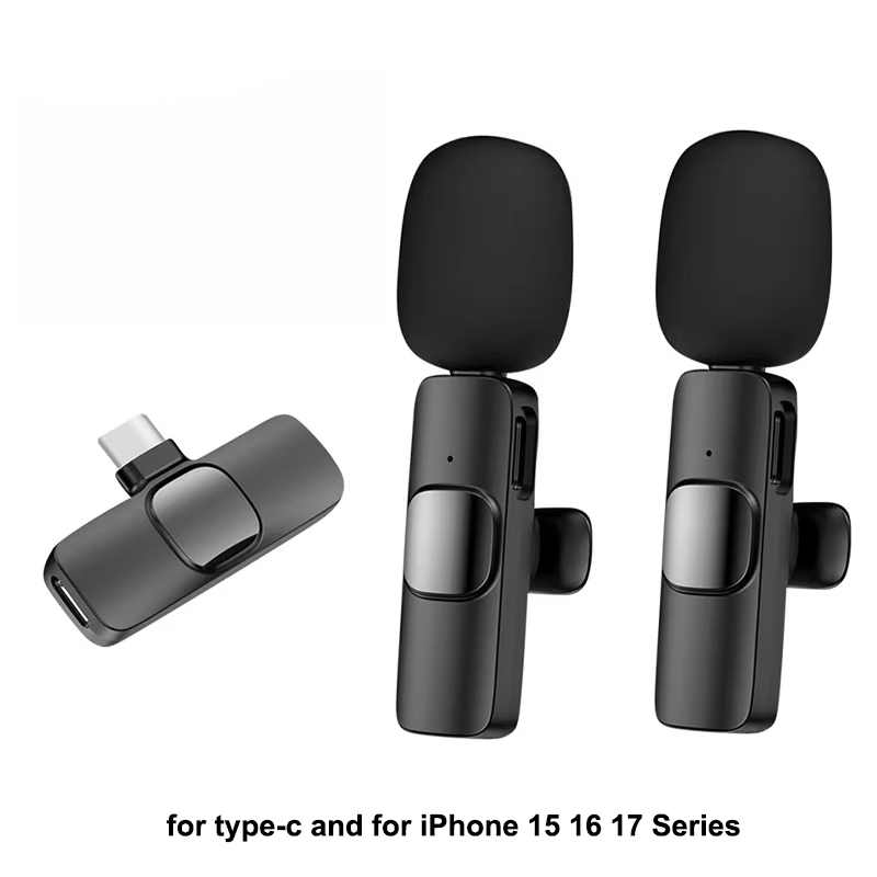 Wireless Mic For Smartphone Video Recording - Wireless Lavalier Microphone For Type-C Smartphones