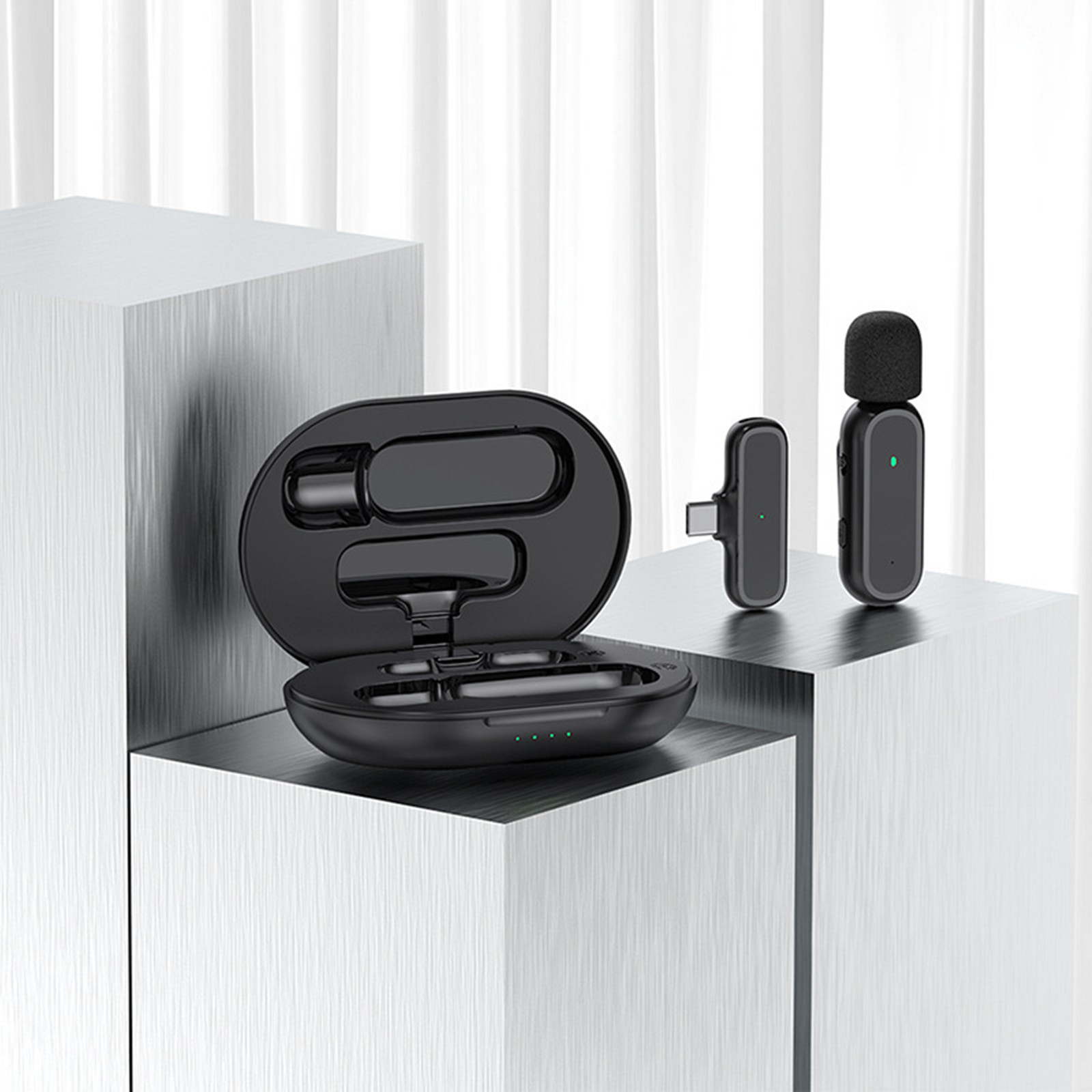 Wireless Lavalier Microphone W - Wireless Mic For Smartphone Video Recording 评论和价格