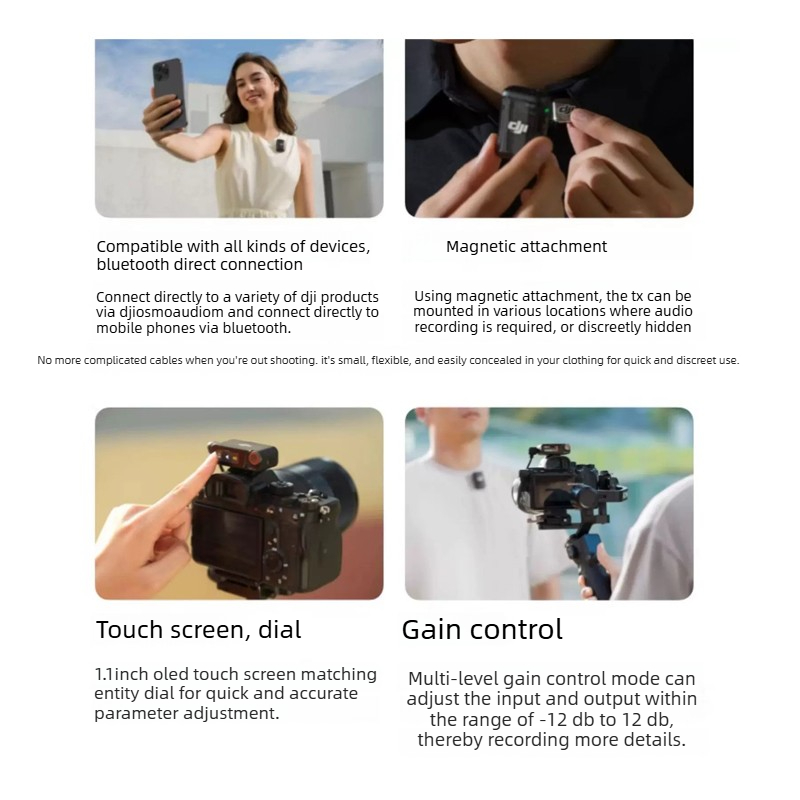 Original DJI Mic Mini 2 Wirele - Magnetic Lavalier Microphone Clip On 评论和价格