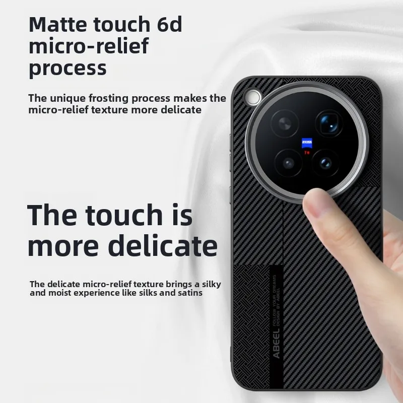 Micro Relief Carbon Fiber Text - Charging Case For Wireless Microphones 评论和价格