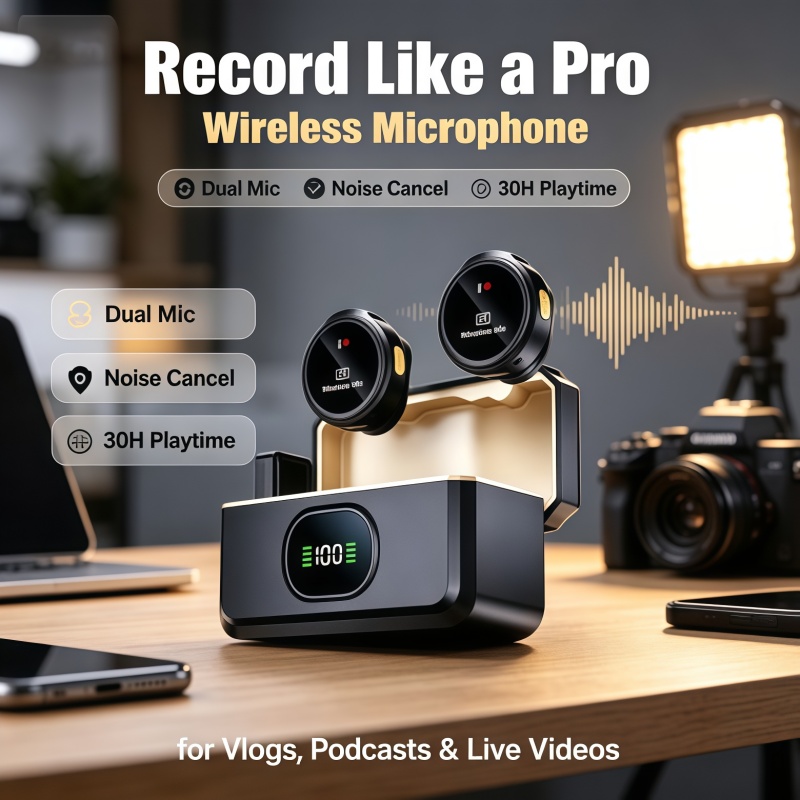 New Wireless Lavalier Lapel Mi - Wireless Lavalier Microphone Type C Lightning 评论和价格