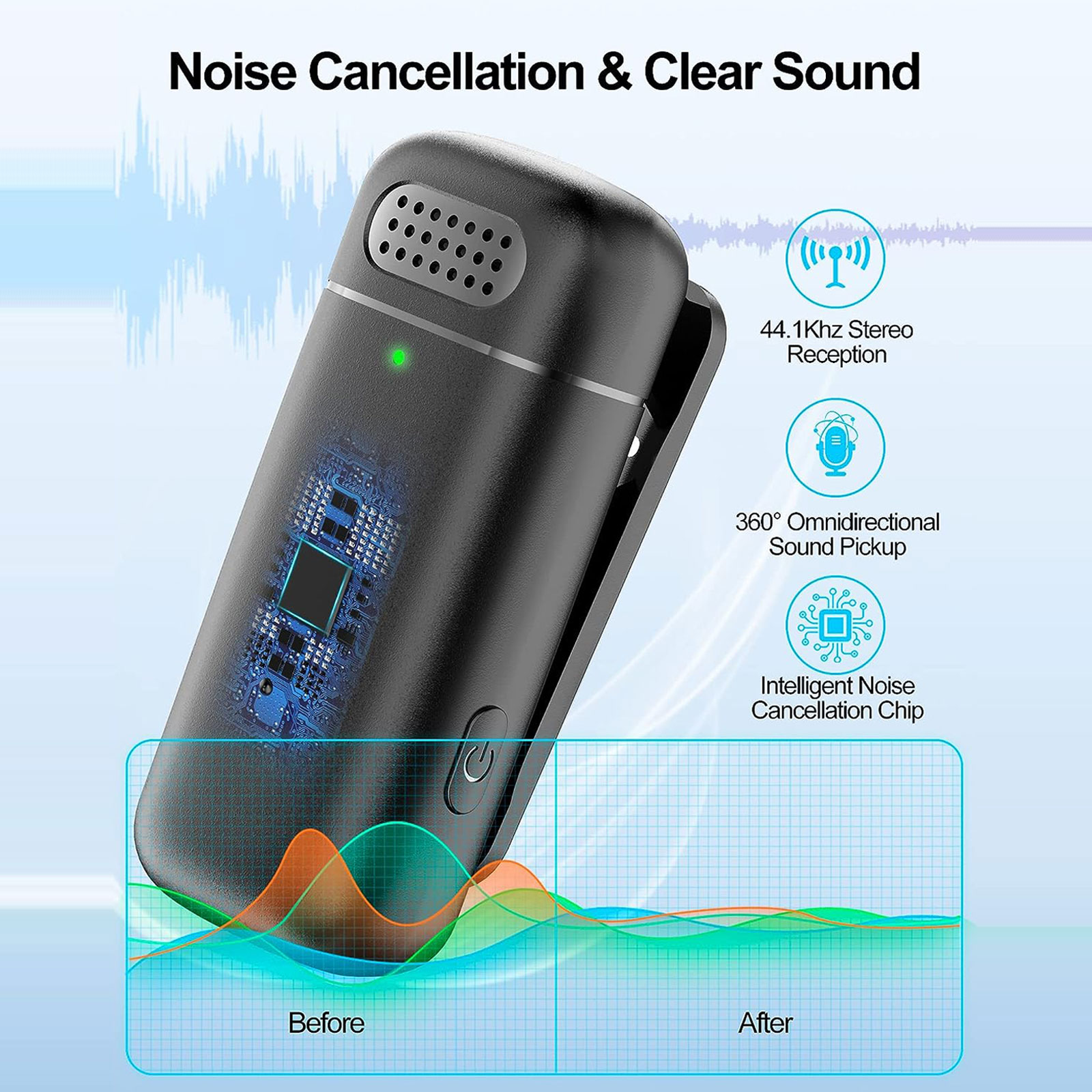 2 Pack Wireless Lapel Micropho - Charging Case For Wireless Microphones 评论和价格