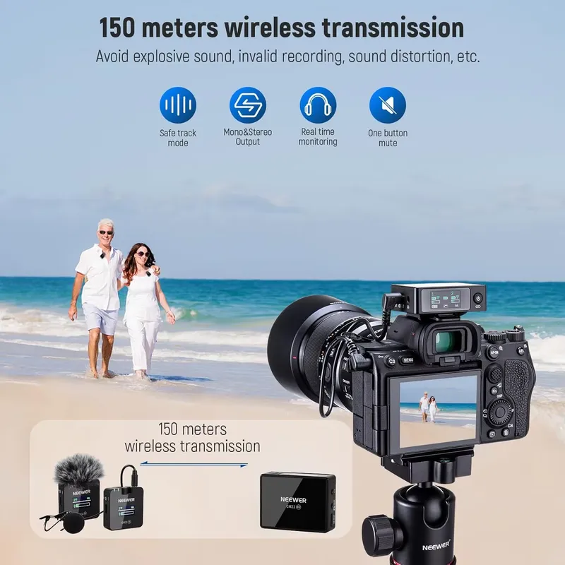 Neewer 2 Pack Wireless Lavalie - Charging Case For Wireless Microphones 评论和价格
