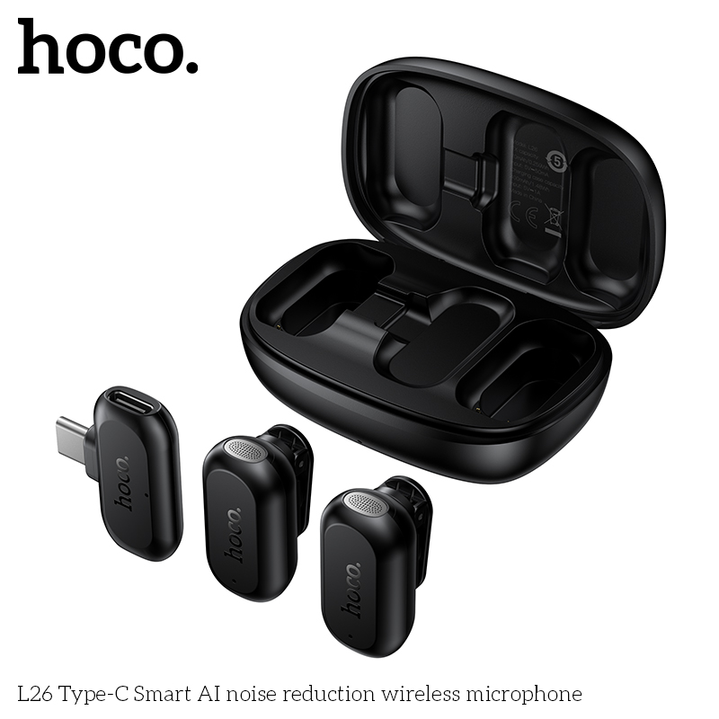 HOCO L26 Type-C Smart AI Noise - Smart Noise Reduction Lapel Microphone 评论和价格