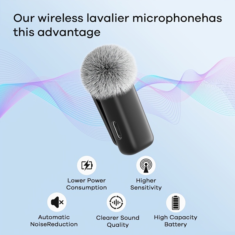 Rechargeable Charging Case Min - Smart Noise Reduction Lapel Microphone 评论和价格