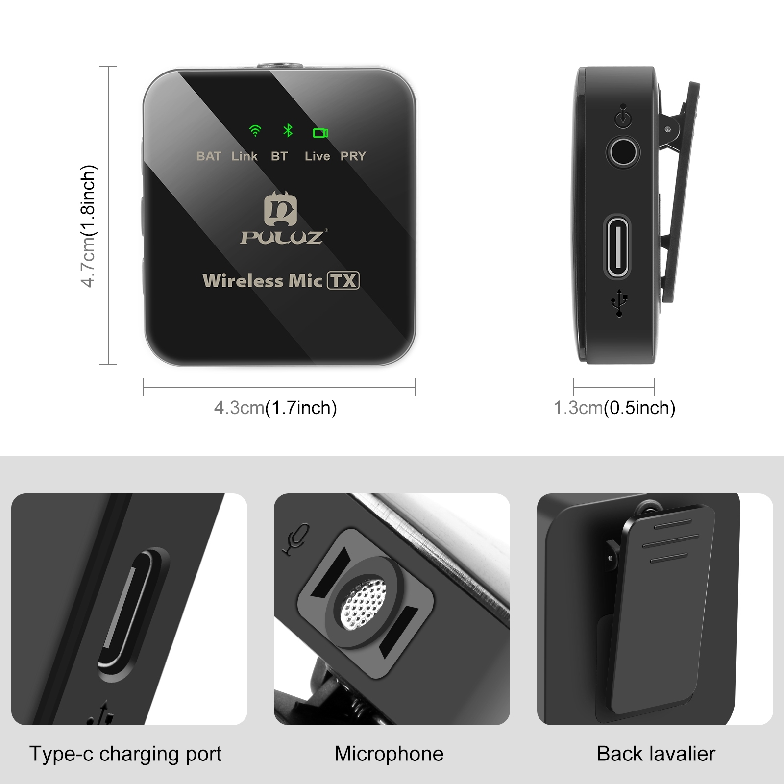 2.4G Wireless Bluetooth Microp - Wireless Mic For Smartphone Video Recording 评论和价格