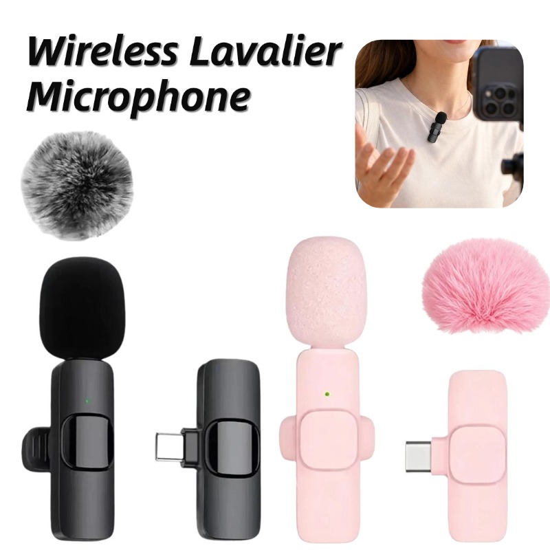 Dual Wireless Lavalier Microph - Wireless Lavalier Microphone Type C Lightning 评论和价格