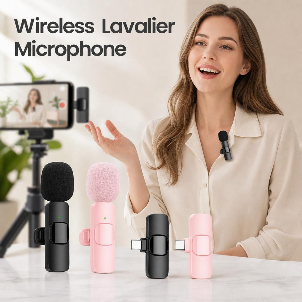 Dual Wireless Lavalier Microph - Wireless Lavalier Microphone Type C Lightning 评论和价格