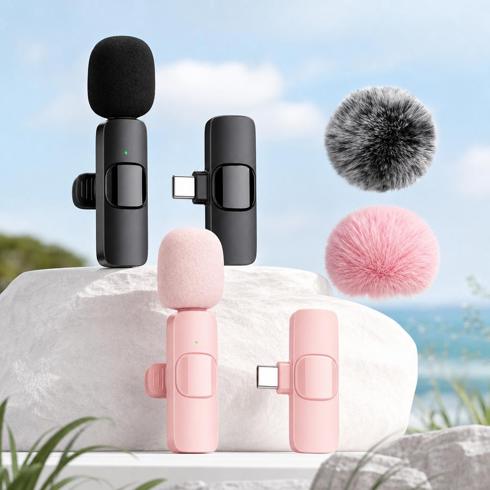 Dual Wireless Lavalier Microph - Wireless Lavalier Microphone Type C Lightning 评论和价格
