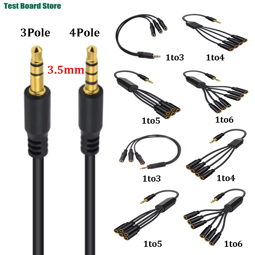 3.5mm Headphone Splitter TRS/T - 3.5Mm Trs To Trrs Adapter Audio Cable 评论和价格