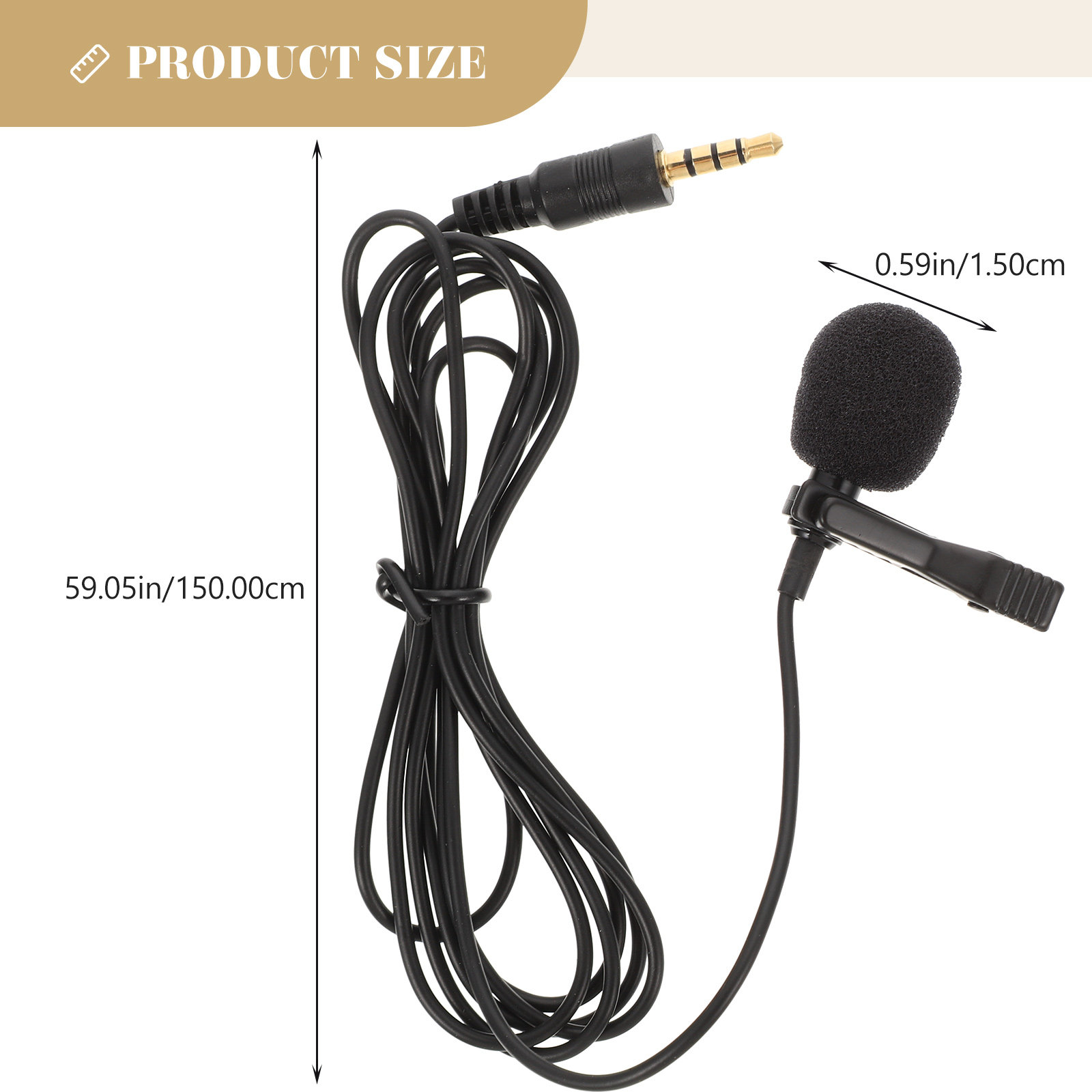 2Pcs Lapel Microphone 3.5mm Hi - Wireless Mic For Smartphone Video Recording 评论和价格