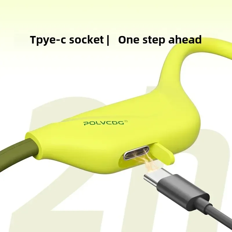 POLVCDG Open Bone Conduction C - Wireless Lavalier Microphone Type C Lightning 评论和价格