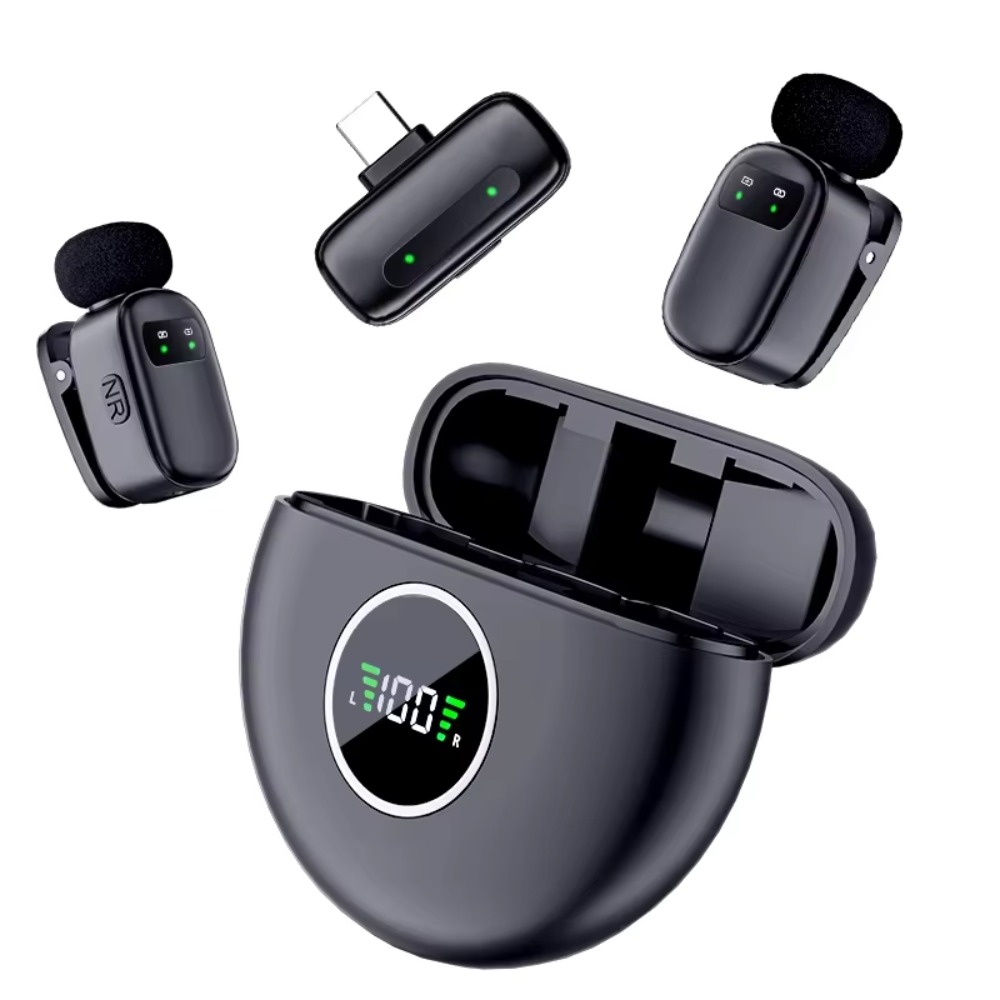 1 To 2 Wireless Lavalier Micro - Smart Noise Reduction Lapel Microphone 评论和价格