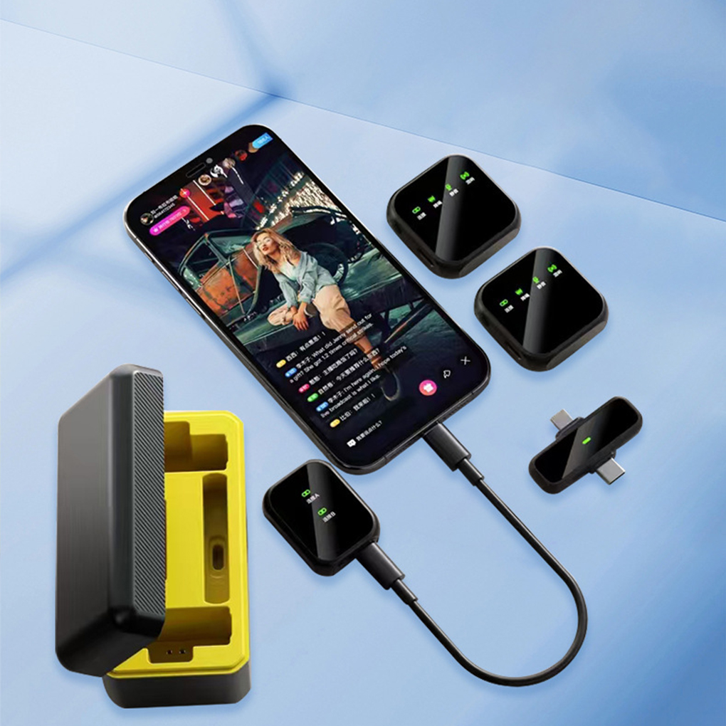 Portable Wireless Lavalier Mic - Wireless Mic For Smartphone Video Recording 评论和价格