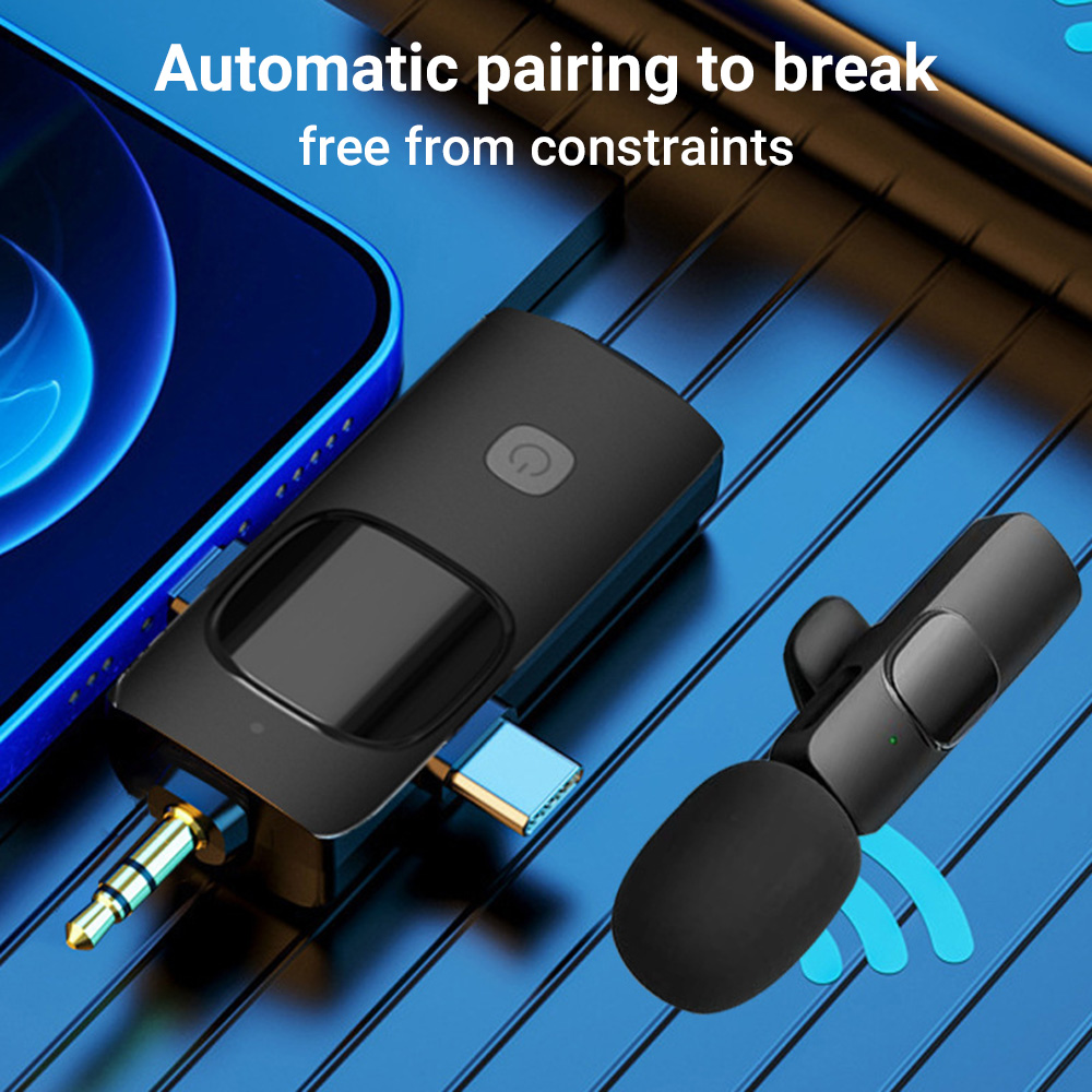 3-in-1 Wireless Lavalier Micro - Wireless Podcast Microphone Dual Mic 评论和价格