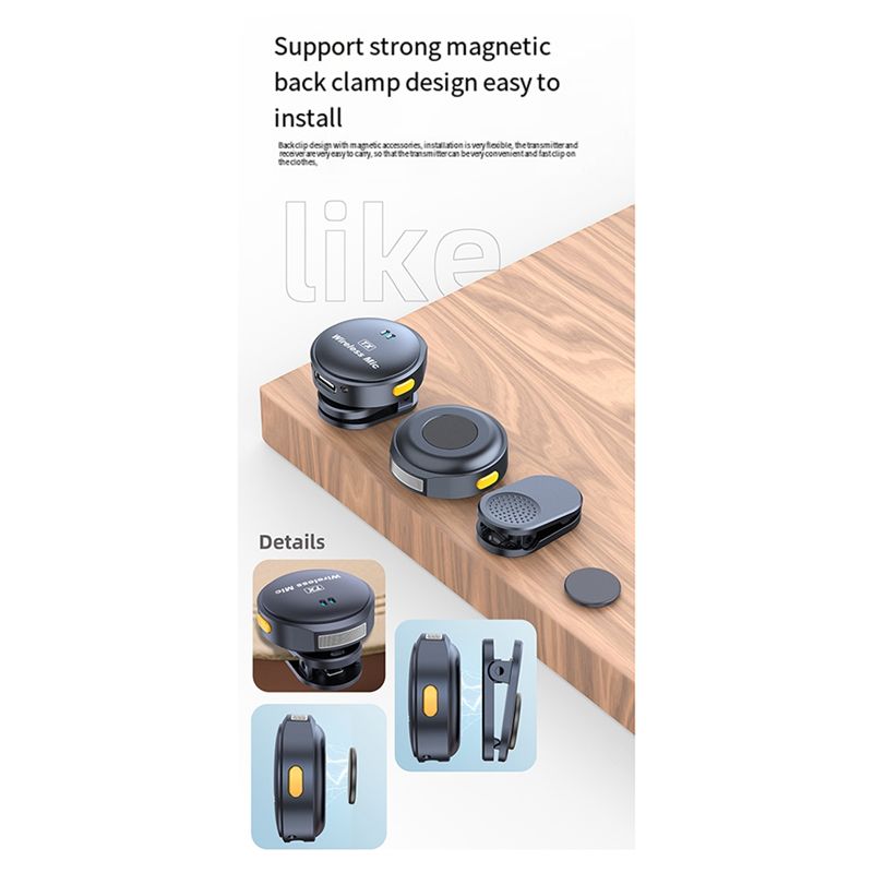 AA60 Wireless Lavalier Microph - Magnetic Lavalier Microphone Clip On 评论和价格