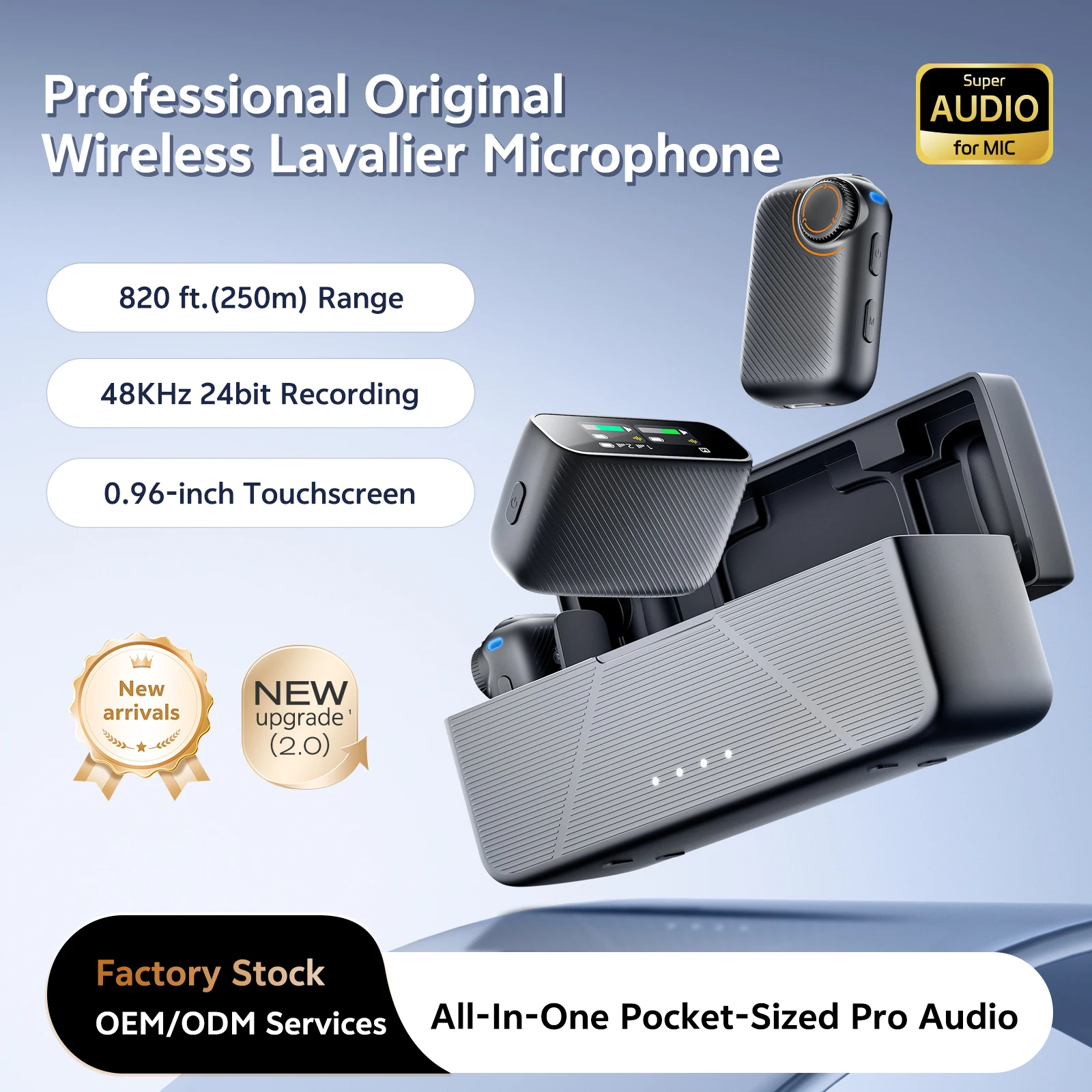 Wireless Lavalier Microphone S - Wireless Mic For Smartphone Video Recording 评论和价格