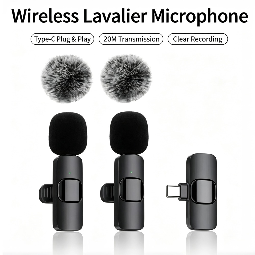 Lavalier Wireless Microphone A - Wireless Mic For Smartphone Video Recording 评论和价格