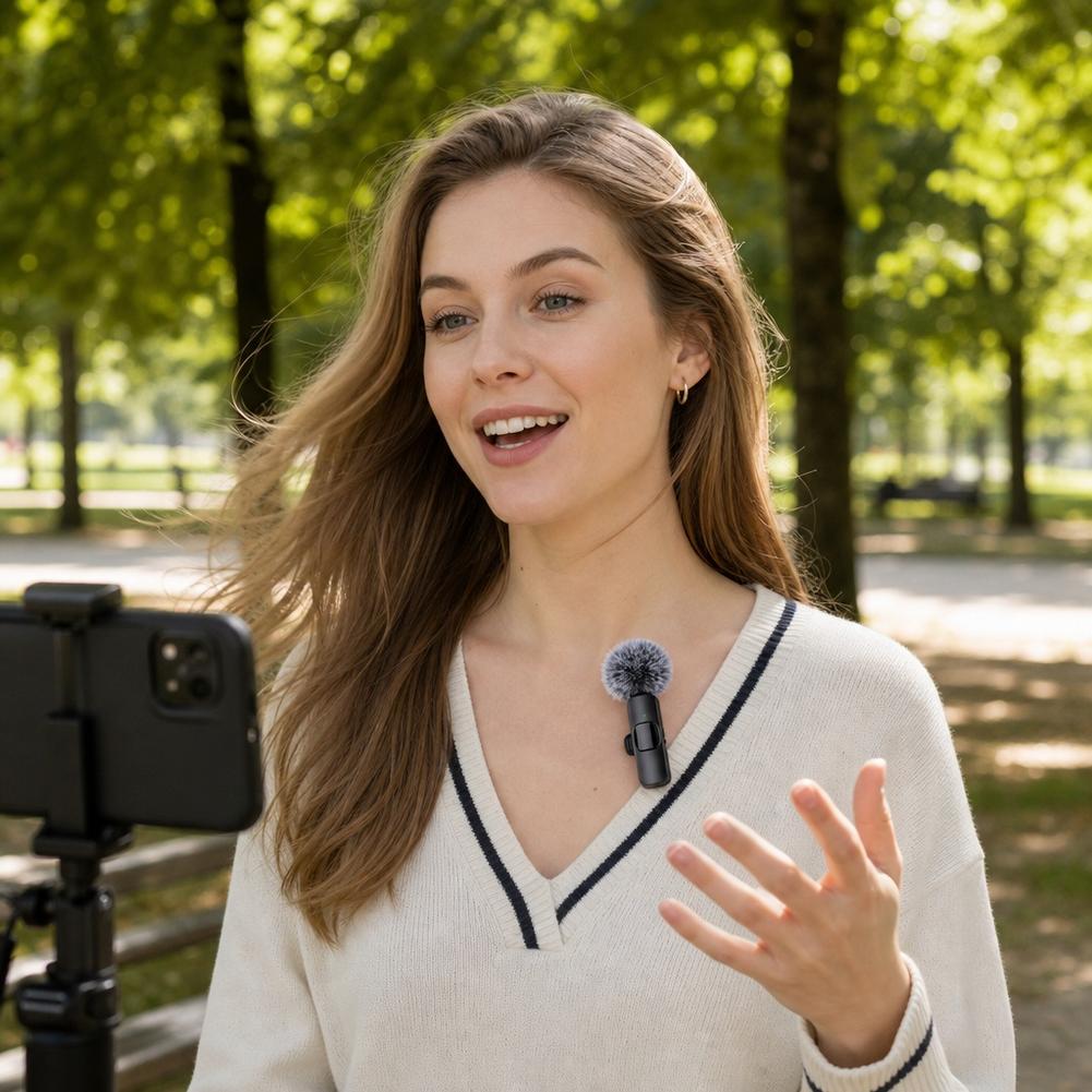 Lavalier Wireless Microphone A - Wireless Mic For Smartphone Video Recording 评论和价格
