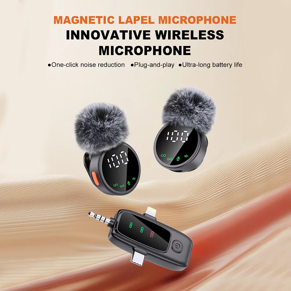 Mini Wireless Clip-on Lavalier - Magnetic Lavalier Microphone Clip On 评论和价格