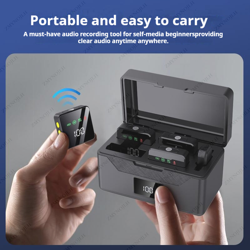 Black Skin Tone Wireless Laval - Charging Case For Wireless Microphones 评论和价格