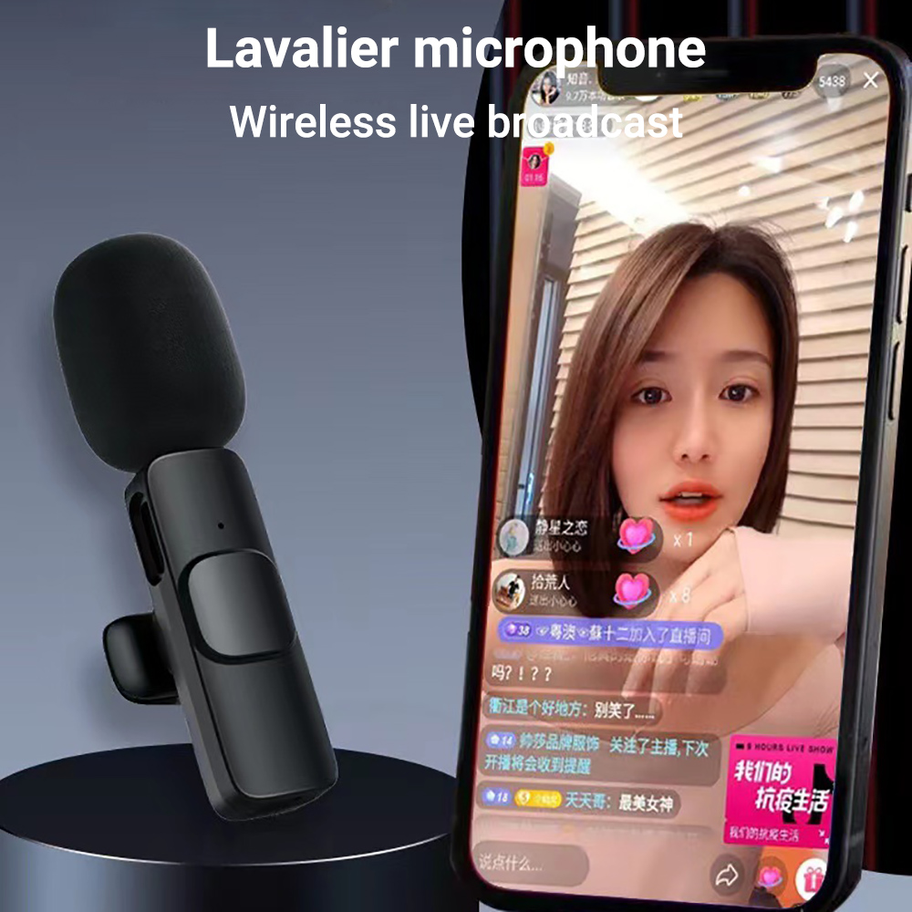 Wireless Lavalier Microphone F - Wireless Mic For Smartphone Video Recording 评论和价格