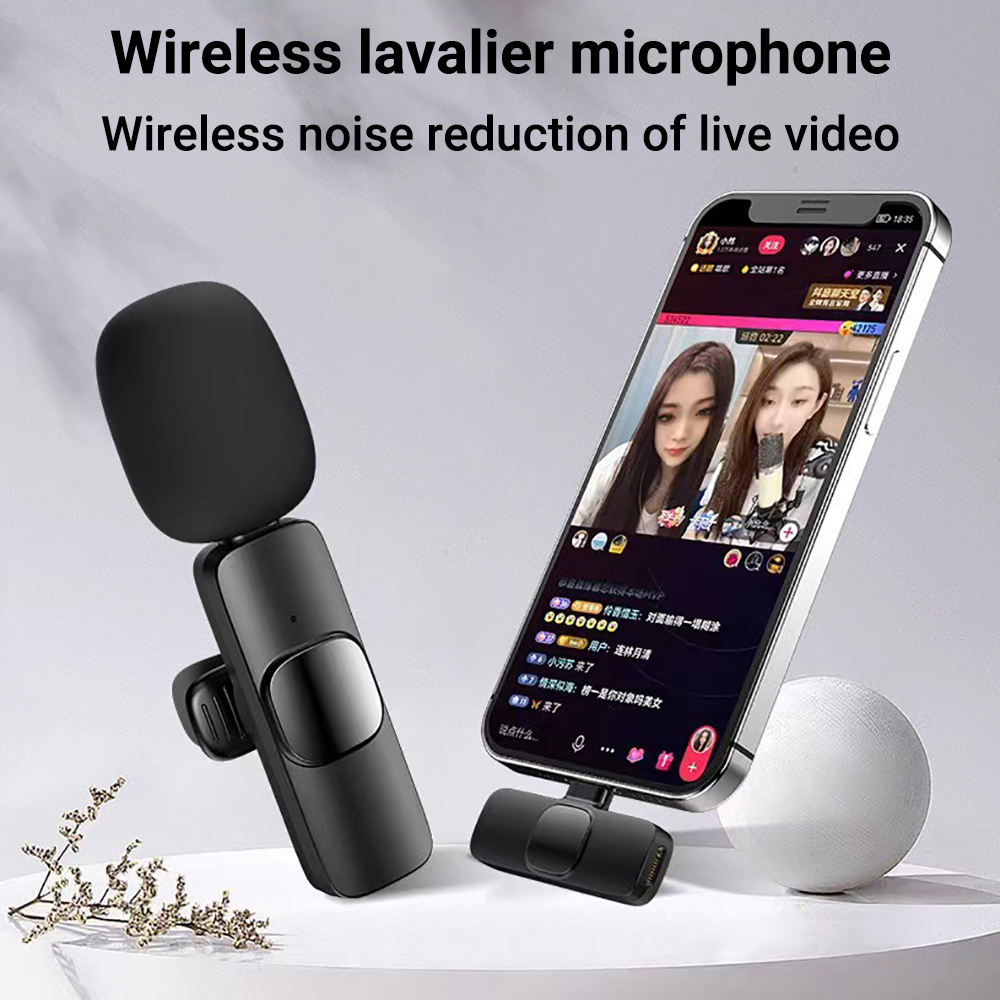 Wireless Lavalier Microphone F - Wireless Mic For Smartphone Video Recording 评论和价格